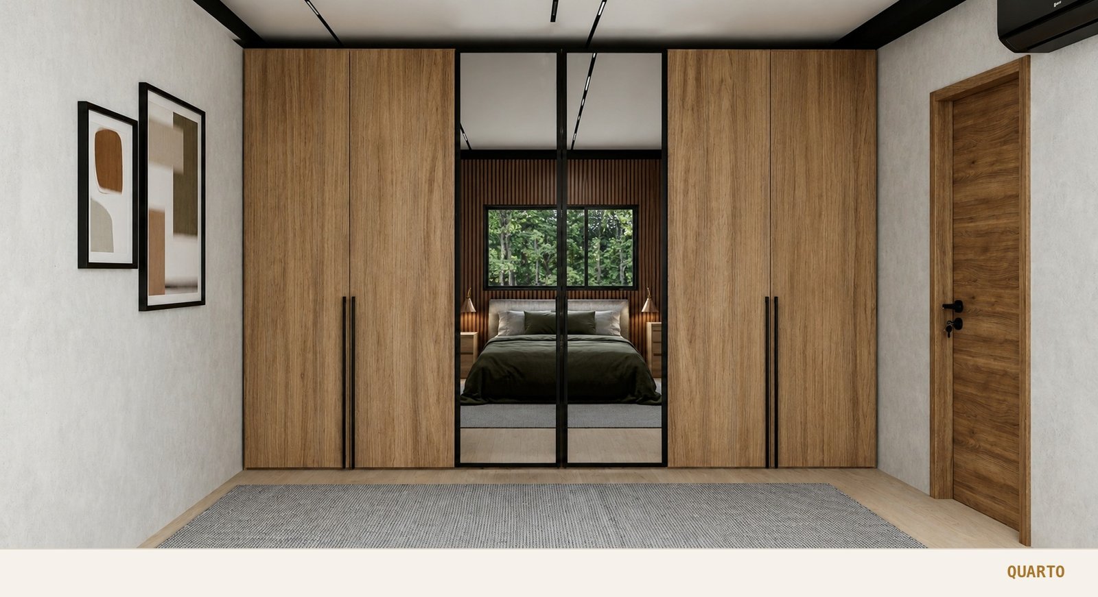 Quarto com armário planejado